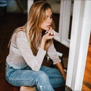 Brandy Melville Rene Glitter Top